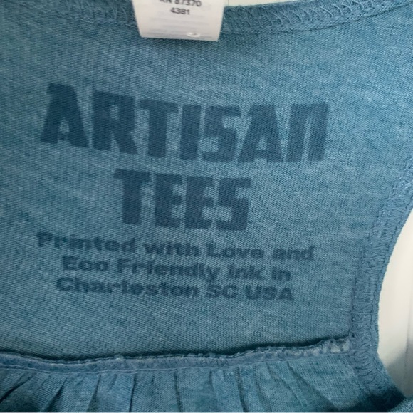 Teal Dog Lover's Tank Top (Large) - Picture 3 of 7